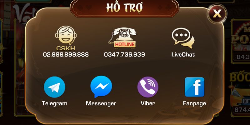 Iwin cung cấp đa dạng phương thức liên hệ