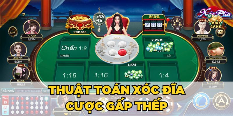 Thuật toán xóc đĩa cược gấp thếp