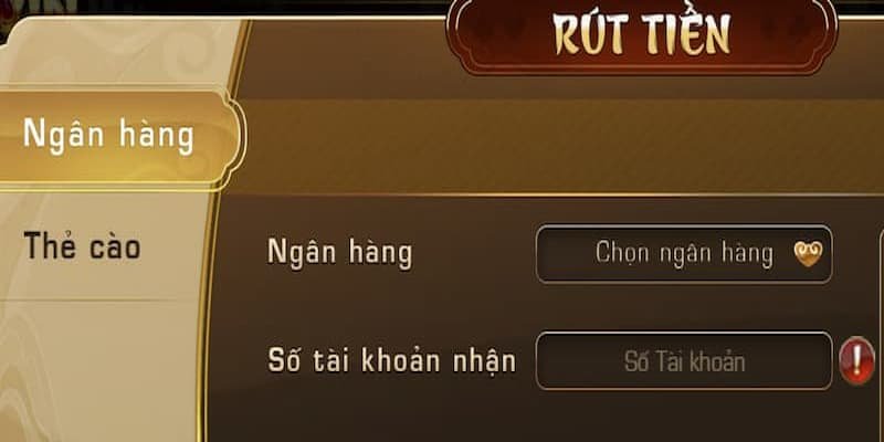 Liên kết tài khoản ngân hàng của mình với cổng game