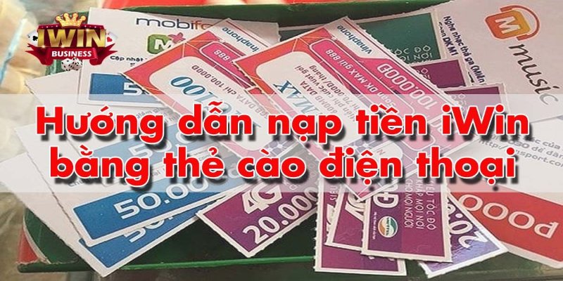 Mỗi thẻ cào chỉ được sử dụng 1 lần để nạp tiền
