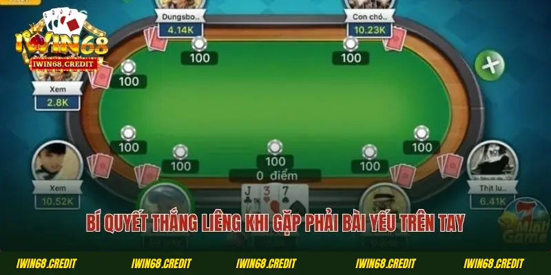 Bí quyết thắng liêng khi gặp phải bài yếu trên tay