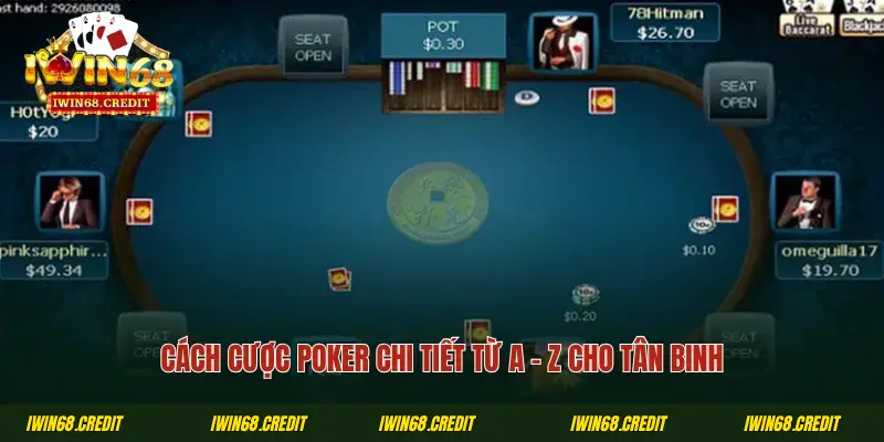 Cách cược Poker chi tiết từ A - Z cho tân binh