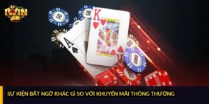 Sự kiện bất ngờ khác gì so với khuyến mãi thông thường?