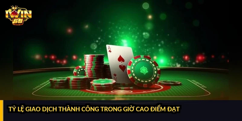 Tỷ lệ giao dịch thành công trong giờ cao điểm đạt bao nhiêu?
